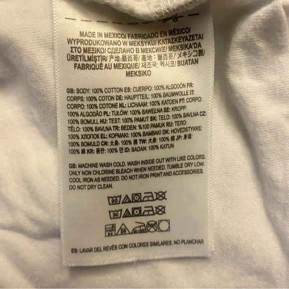 VANS Rainbow ‘Off The Wall’ Logo Juniors Medium along Sleeved Cropped Top - Picture 9 of 9